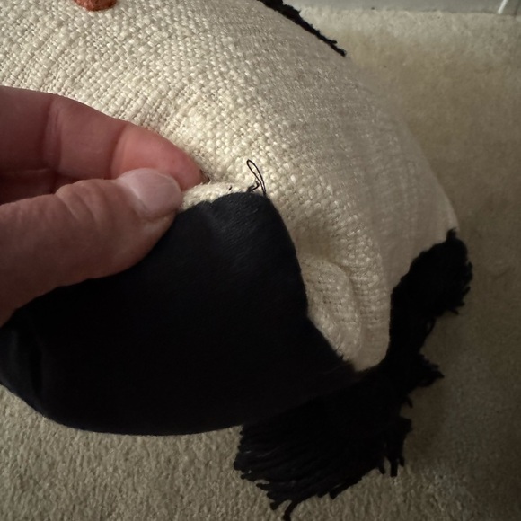 Embroidered ‘Witch Please’ Halloween Pillow with Tassels - Picture 5 of 11